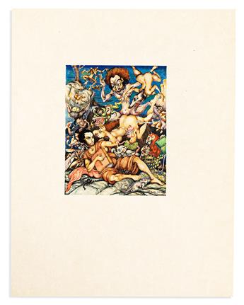 Szyk, Arthur (1894-1951) Gustave Flauberts La Tentation de Saint Antoine.